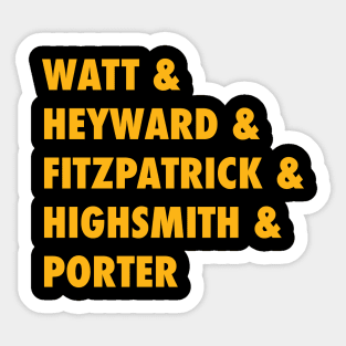 Pittsburgh Steelers Defense Introduction Sticker